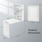 Coast Wandklaptafel - Inklapbaar Bureau met Opbergruimte - 60 x 94,5 x 151 cm - Wit