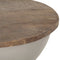 vidaXL - Salontafelset - komvormig - Ø60 - cm - massief - mangohout