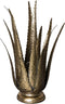 PTMD Tyrza Aloe Vera Tafellamp - 22 x 22 x 40 cm - Metaal - Goud