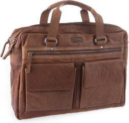 Leren Laptoptas - Utah - Brandy Cognac