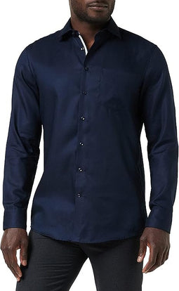 Seidensticker Business Shirt SF Spread Kent Patch12 - maat 42 - Navy