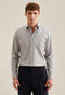 Seidensticker Overhemd Business - Slim Fit met Extra Lange Mouw - Grijs - maat 41
