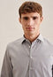 Seidensticker Overhemd Business - Slim Fit met Extra Lange Mouw - Grijs - maat 41