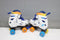 K3 Rolschaatsen - Verstelbaar 30-33 - Quick-lock snelsluiting - Wit - Regenboog