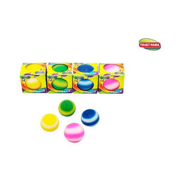 Seizoen - Anti stress rainbow sqeeze bal 6cm 4ass | 12 stuks