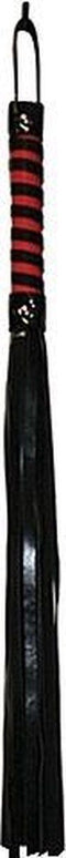 Sex and Mischief Red & Black Stripe Flogger - SM zweepje