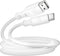 Just Green - USB A naar USB C recyclebare kabel 1,2 m 3A - Wit