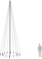 vidaXL - Kerstboom - met - grondpin - 1134 - LED's - warmwit - 800 - cm