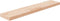 vidaXL - Plank - 80x20x4 - cm - onbehandeld - massief - eikenhout