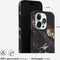 Selencia Aurora Fashion Backcover geschikt voor de iPhone 14 Pro - Duurzaam hoesje - 100% gerecycled - Zwart Marmer
