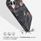 Selencia Aurora Fashion Backcover geschikt voor de iPhone 15 Plus - Duurzaam hoesje - 100% gerecycled - Zwart Marmer
