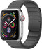 Selencia Bandje Geschikt voor Stalen magnetisch bandje voor de Apple Watch Bandje Series 1 / 2 / 3 / 4 / 5 / 6 / 7 / 8 / 9 / SE - 38 / 40 / 41 mm - Selencia Stalen band - Zwart