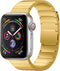 Selencia Bandje Geschikt voor Stalen magnetisch bandje voor de Apple Watch Bandje Series 1 / 2 / 3 / 4 / 5 / 6 / 7 / 8 / 9 / SE - 38 / 40 / 41 mm - Selencia Stalen band - goud