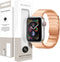 Selencia Bandje Geschikt voor Stalen magnetisch bandje voor de Apple Watch Bandje Series 1 / 2 / 3 / 4 / 5 / 6 / 7 / 8 / 9 / SE - 38 / 40 / 41 mm - Selencia Stalen band - Rosé Goud