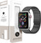 Selencia Bandje Geschikt voor Stalen magnetisch bandje voor de Apple Watch Bandje Series 1 / 2 / 3 / 4 / 5 / 6 / 7 / 8 / 9 / SE - 38 / 40 / 41 mm - Selencia Stalen band - Zwart