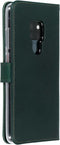 Selencia Hoesje Geschikt voor Huawei Mate 20 Hoesje Met Pasjeshouder - Selencia Echt Lederen Bookcase - Groen