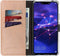 Selencia Hoesje Geschikt voor Huawei Mate 20 Lite Hoesje Met Pasjeshouder - Selencia Echt Lederen Bookcase - Bruin