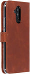 Selencia Hoesje Geschikt voor Huawei Mate 20 Lite Hoesje Met Pasjeshouder - Selencia Echt Lederen Bookcase - Bruin