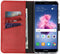 Selencia Hoesje Geschikt voor Huawei P Smart Hoesje Met Pasjeshouder - Selencia Echt Lederen Bookcase - Rood