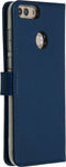 Selencia Hoesje Geschikt voor Huawei P Smart Hoesje Met Pasjeshouder - Selencia Echt Lederen Bookcase - Blauw