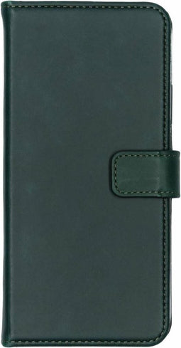 Selencia Hoesje Geschikt voor Huawei P Smart Plus Hoesje Met Pasjeshouder - Selencia Echt Lederen Bookcase - Groen