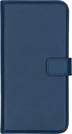 Selencia Hoesje Geschikt voor Huawei P Smart Plus Hoesje Met Pasjeshouder - Selencia Echt Lederen Bookcase - Blauw