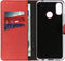 Selencia Hoesje Geschikt voor Huawei P Smart Plus Hoesje Met Pasjeshouder - Selencia Echt Lederen Bookcase - Rood