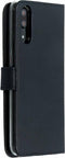 Selencia Hoesje Geschikt voor Huawei P20 Hoesje Met Pasjeshouder - Selencia Echt Lederen Bookcase - Donkerblauw