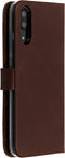 Selencia Hoesje Geschikt voor Huawei P20 Hoesje Met Pasjeshouder - Selencia Echt Lederen Bookcase - Bruin