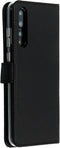 Selencia Hoesje Geschikt voor Huawei P20 Pro Hoesje Met Pasjeshouder - Selencia Echt Lederen Bookcase - Zwart