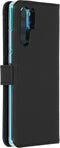 Selencia Hoesje Geschikt voor Huawei P30 Pro Hoesje Met Pasjeshouder - Selencia Echt Lederen Bookcase - Zwart