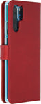 Selencia Hoesje Geschikt voor Huawei P30 Pro Hoesje Met Pasjeshouder - Selencia Echt Lederen Bookcase - Rood