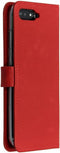 Selencia Hoesje Geschikt voor Huawei Y6 (2018) Hoesje Met Pasjeshouder - Selencia Echt Lederen Bookcase - Rood