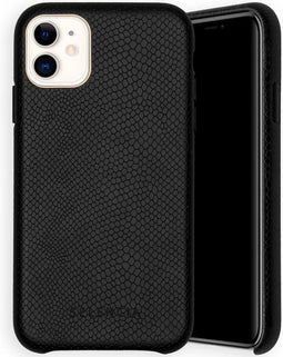 Selencia Hoesje Geschikt voor iPhone 11 Hoesje - Selencia Gaia Slang Backcover - Zwart