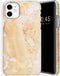 Selencia Hoesje Geschikt voor iPhone 11 Hoesje - Selencia Maya Fashion Backcover - geel