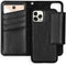 Selencia Hoesje Geschikt voor iPhone 11 Pro Hoesje Met Pasjeshouder - Selencia Surya 2-in-1 Uitneembare Vegan Lederen Bookcase - Zwart