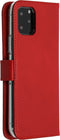 Selencia Hoesje Geschikt voor iPhone 11 Pro Hoesje Met Pasjeshouder - Selencia Echt Lederen Bookcase - Rood