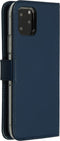 Selencia Hoesje Geschikt voor iPhone 11 Pro Hoesje Met Pasjeshouder - Selencia Echt Lederen Bookcase - Blauw