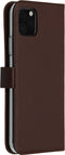 Selencia Hoesje Geschikt voor iPhone 11 Pro Max Hoesje Met Pasjeshouder - Selencia Echt Lederen Bookcase - Bruin