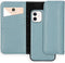 Selencia Hoesje Geschikt voor iPhone 12 Mini Hoesje Met Pasjeshouder - Selencia Eny Uitneembare Vegan Lederen Clutch - Blauw