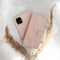 Selencia Hoesje Geschikt voor iPhone 12 Mini Hoesje Met Pasjeshouder - Selencia Echt Lederen Bookcase - Roze