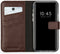 Selencia Hoesje Geschikt voor iPhone 12 Pro / 12 Hoesje Met Pasjeshouder - Selencia Echt Lederen Bookcase - Bruin