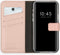 Selencia Hoesje Geschikt voor iPhone 12 Pro / 12 Hoesje Met Pasjeshouder - Selencia Echt Lederen Bookcase - Roze
