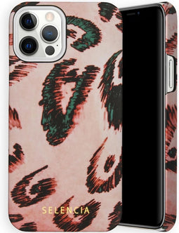Selencia Hoesje Geschikt voor iPhone 12 Pro / 12 Hoesje - Selencia Maya Fashion Backcover - roze