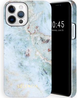 Selencia Hoesje Geschikt voor iPhone 12 Pro / 12 Hoesje - Selencia Maya Fashion Backcover - blauw