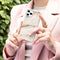 Selencia Hoesje Geschikt voor iPhone 12 Pro / 12 Hoesje - Selencia Maya Fashion Backcover - wit