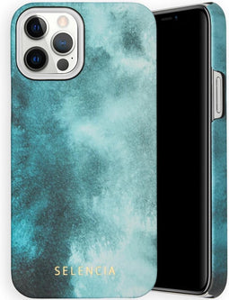 Selencia Hoesje Geschikt voor iPhone 12 Pro / 12 - Selencia Maya Fashion Backcover - blauw
