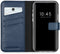 Selencia Hoesje Geschikt voor iPhone 12 Pro Max Hoesje Met Pasjeshouder - Selencia Echt Lederen Bookcase - Blauw
