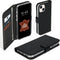 Selencia Hoesje Geschikt voor iPhone 13 Mini Hoesje Met Pasjeshouder - Selencia Echt Lederen Bookcase - Zwart