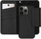 Selencia Hoesje Geschikt voor iPhone 13 Pro Hoesje Met Pasjeshouder - Selencia Llyr 2-in-1 Uitneembare Slang Bookcase - Zwart